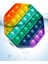 Pop It Push Bubble Fidget Özel Pop Duyusal Oyuncak Zihinsel Stres Oyunu Popit Gökkuşağı 3