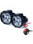 Evrensel LED Motosiklet Far + Anahtar Kafa Açık Siyah Sis Spot (Yurt Dışından) 2