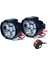 Evrensel LED Motosiklet Far + Anahtar Kafa Açık Siyah Sis Spot (Yurt Dışından) 4
