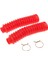 Ön Çatal Toz Kapağı Motosiklet Şok Emici Botlar Kırmızı 210X42X25MM (Yurt Dışından) 5