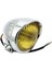 Harley Cruiser Cafe Racer Chrome Mount Chrome Mount Amber Lens Için Retro LED Far 12V Far (Yurt Dışından) 5