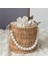 Kadınlar Için Rattan Çantası Boho Tarzı Üst Sap Saman Çantası Yaz Turu Için 2