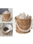 Kadınlar Için Rattan Çantası Boho Tarzı Üst Sap Saman Çantası Yaz Turu Için 3