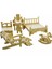 Ahşap Minyatür Boyanabilir Ev Eşyaları Maketi Woodcraft Eğitici Evcilik Oyunu 3