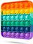 Pop It Push Bubble Fidget Özel Pop Duyusal Oyuncak Zihinsel Stres Oyunu Popit Gökkuşağı 3