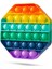 Pop It Push Bubble Fidget Özel Pop Duyusal Oyuncak Zihinsel Stres Oyunu Popit Gökkuşağı 2