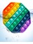 Pop It Push Bubble Fidget Özel Pop Duyusal Oyuncak Zihinsel Stres Oyunu Popit Gökkuşağı 3
