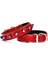 Comfort Deri Nazar Boncuklu Köpek Boyun Tasması Medium Kırmızı 3X42-50 cm 1