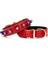 Comfort Deri Nazar Boncuklu Köpek Boyun Tasması Medium Kırmızı 3.5X47-55 cm 1