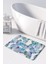 Mikrofiber Banyo Paspası, Kaymaz Taban, Makinede Yıkanabilir, Banyo Halısı (50X80) 1