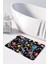 Mikrofiber Banyo Paspası, Kaymaz Taban, Makinede Yıkanabilir, Banyo Halısı (50X80) 1