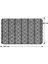 Mikrofiber Banyo Paspası, Kaymaz Taban, Makinede Yıkanabilir, Banyo Halısı (50X80) 4