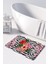 Mikrofiber Banyo Paspası, Kaymaz Taban, Makinede Yıkanabilir, Banyo Halısı (50X80) 1