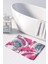 Mikrofiber Banyo Paspası, Kaymaz Taban, Makinede Yıkanabilir, Banyo Halısı (50X80) 1