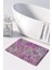 Mikrofiber Banyo Paspası, Kaymaz Taban, Makinede Yıkanabilir, Banyo Halısı (50X80) 1