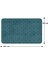 Mikrofiber Banyo Paspası, Kaymaz Taban, Makinede Yıkanabilir, Banyo Halısı (50X80) 4