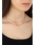 Sarkık Pullu Taşlı 2’li Gümüş Choker Kolye 5
