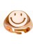 Pembe Mineli Gülen Emojili Gümüş Yüzük 2