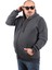 Mocgrande Büyük Beden Unisex Kapüşonlu 3ip Sweat 11701 Antrasıt 2