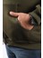 Mocgrande Büyük Beden Unisex Kapüşonlu 3ip Sweat 11701 Hakı 4
