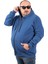 Mocgrande Büyük Beden Unisex Kapüşonlu 3ip Sweat 11701 Indıgo 2