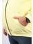Mocgrande Büyük Beden Unisex Kapüşonlu 3ip Sweat 11701 Sarı 4