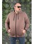 Mocgrande Büyük Beden Unisex Kapüşonlu 3ip Sweat 11701 Taba 1