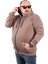 Mocgrande Büyük Beden Unisex Kapüşonlu 3ip Sweat 11701 Taba 2