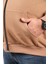 Mocgrande Büyük Beden Unisex Kapüşonlu 3ip Sweat 11701 S.kahve 4