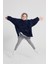 Çocuk Oversize Giyilebilir Battaniye Tek Beden Çok Rahat 12 Yaş Altı Unisex Hoodie Peluş Kapüşonlu Sweatshirt 2