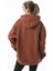 Unisex Kanguru Cepli Kapüşonlu Tam Oversize Sweatshirt Hoodie 5