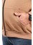 Büyük Beden Unisex Kapüşonlu 3ip Sweat 11701 S.kahve 3