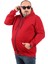 Büyük Beden Unisex Kapüşonlu 3ip Sweat 11701 Bordo 2