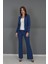 Mini Ceket & Ispanyol Paça Pantolon Takım-Indigo 5