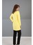Sıfır Yaka Uzun Kol Bluz-Sarı 4