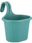 3 Litre Yeşil Askılı Balkon Saksısı Dekoratif Plastik Saksı Tombik No1 1