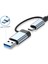 Alüminyum USB Hub 7 In 1 USB / Type-C To USB A USB C USB 2.0 / 3.0 Çevirici Adaptör Çok Portlu Tak Çalıştır USB Çevirici 3