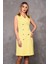 Erkek Yaka Kuruvaze Elbise-Sarı 2