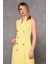 Erkek Yaka Kuruvaze Elbise-Sarı 4