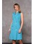 Erkek Yaka Kuruvaze Elbise-Turkuaz 3