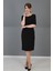 Kokteyl Kısa Kol Elbise-Siyah 1