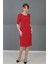 Kokteyl Kısa Kol Elbise-Kırmızı 2