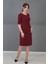 Kokteyl Kısa Kol Elbise-Bordo 3