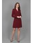 Blazer Elbise Ceket-Bordo 4