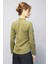 V Yaka Omuz Pileli Uzun Kol Bluz-Haki 4