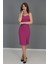 Askılı Elbise-Fuşya 2