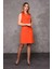 Erkek Yaka Kuruvaze Elbise-Turuncu 1