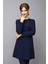 Sıfır Yaka Uzun Kol Bluz- Lacivert 3
