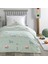 Bedding Busy Trucks Tek Kişilik Wellsoft Battaniyeli Lastikli Çarşaf Seti - Yeşil 1