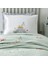 Bedding Busy Trucks Tek Kişilik Wellsoft Battaniyeli Lastikli Çarşaf Seti - Yeşil 2